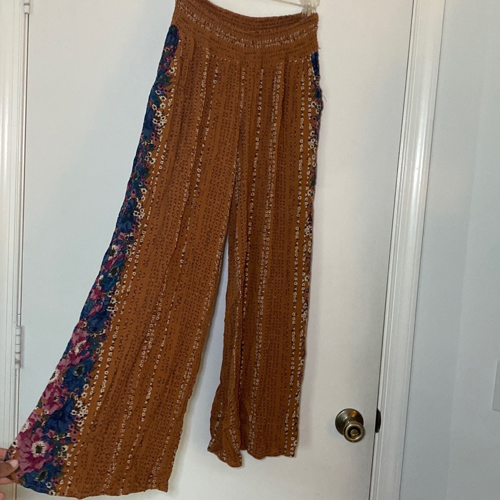 Free people flowy flower pants